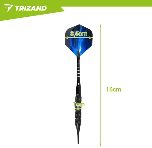 Smiginio rinkinys 12vnt + priedai Trizand 21629