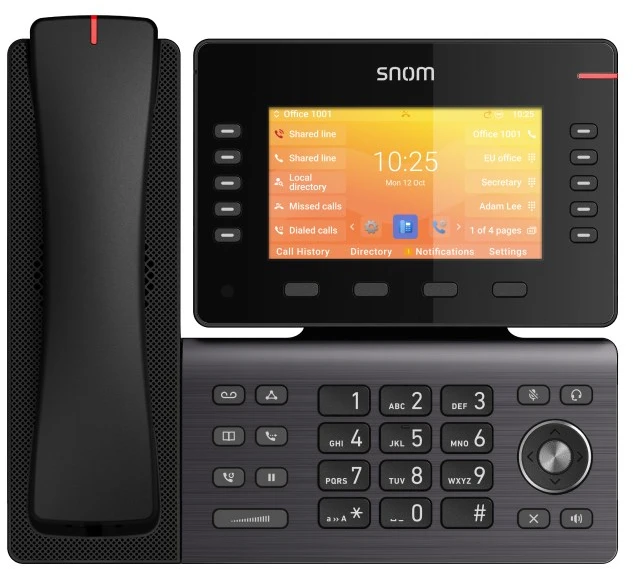 SNM Snom D892M IP telefonas Juoda TFT „Wi-Fi“