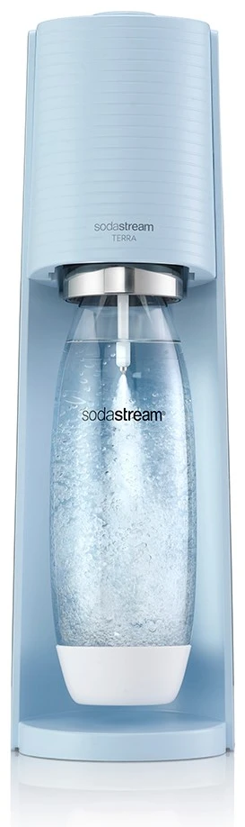 Gazuotų gėrimų gaminimo aparatas SodaStream Terra, šviesiai mėlynas