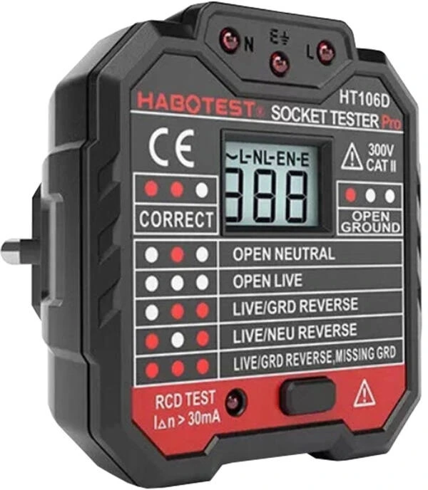 Elektros lizdo testeris Habotest HT106D