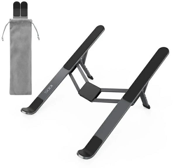 SODI 315 Adjustable Foldable Nešiojamas kompiuteris Stand pilka