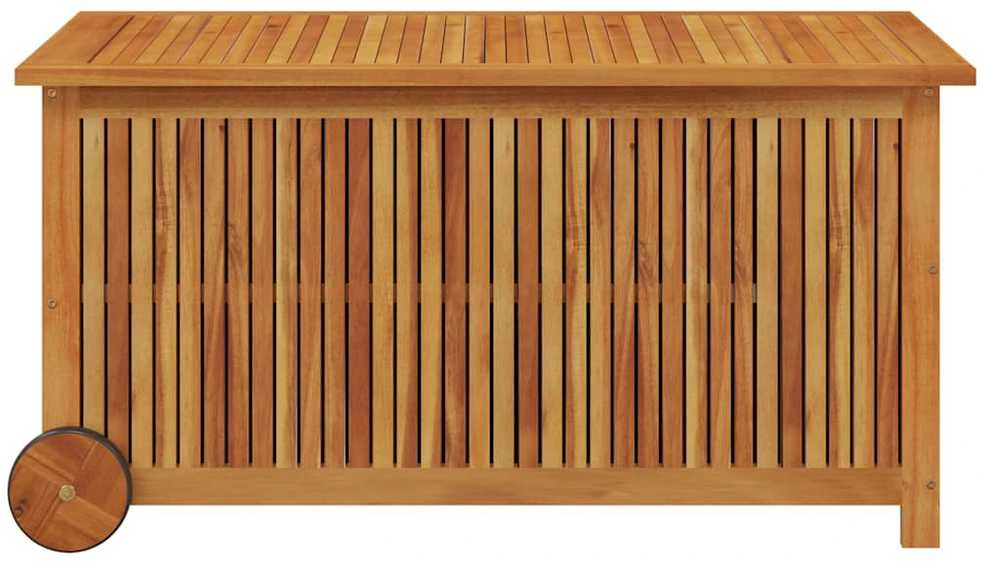 Sodo daiktadėžė su ratukais, 113x50x58cm, akacijos masyvas