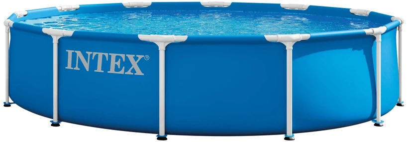 Sodo karkasinis apvalus baseinas 305×76 cm su siurbliu, INTEX 26702ND