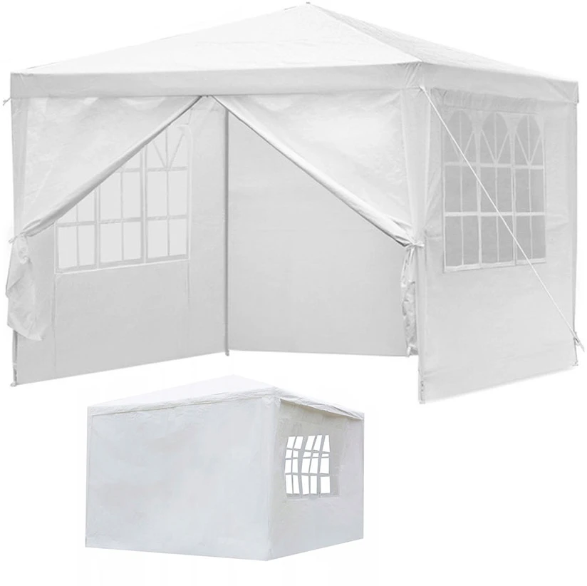 MultiGarden Balta sodo pavėsinė su nuimamomis sienelėmis 3x3 m