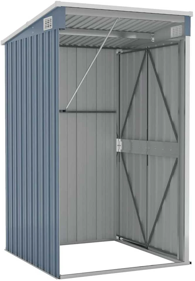 Sodo pašiūrė, pilka, 118x100x178cm, galvanizuotas plienas