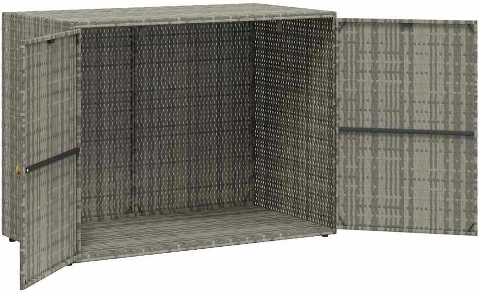 Sodo spintelė daiktams, pilka, 100x55,5x80cm, poliratanas
