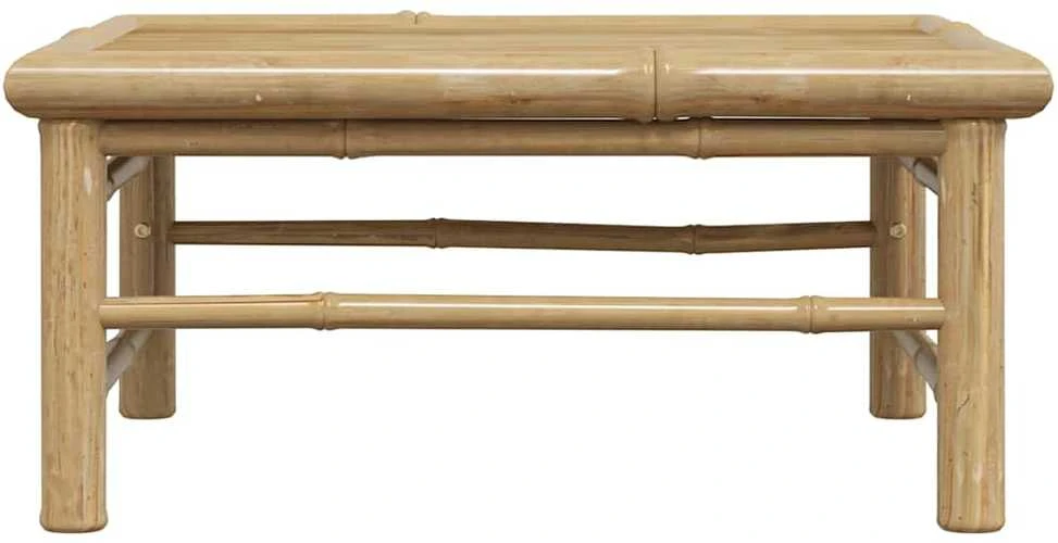 Sodo stalas, 65x65x30cm, bambukas