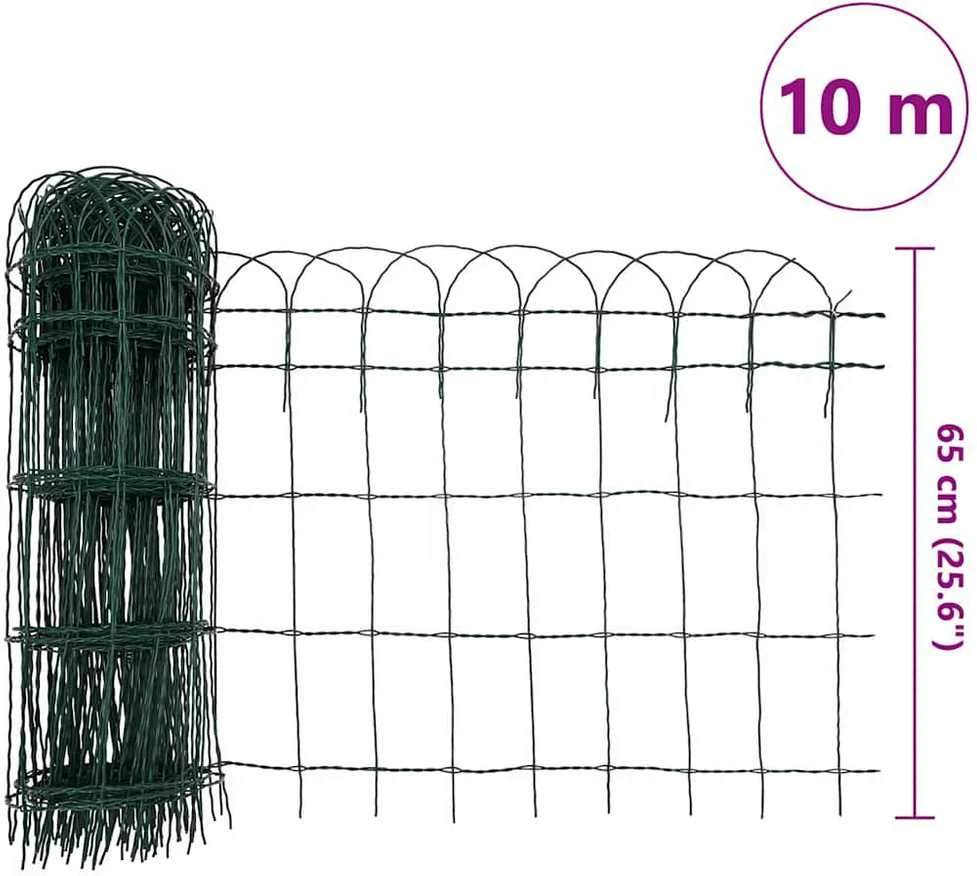 Sodo tvora, 10x0,65 m, milteliniu būdu dengta geležis