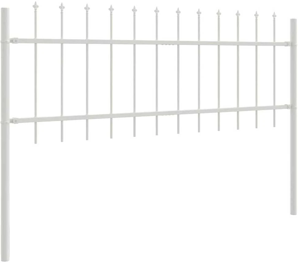 Sodo tvora 2 pcs Balta 3,4 x 0,6 m Miltelinis plienas