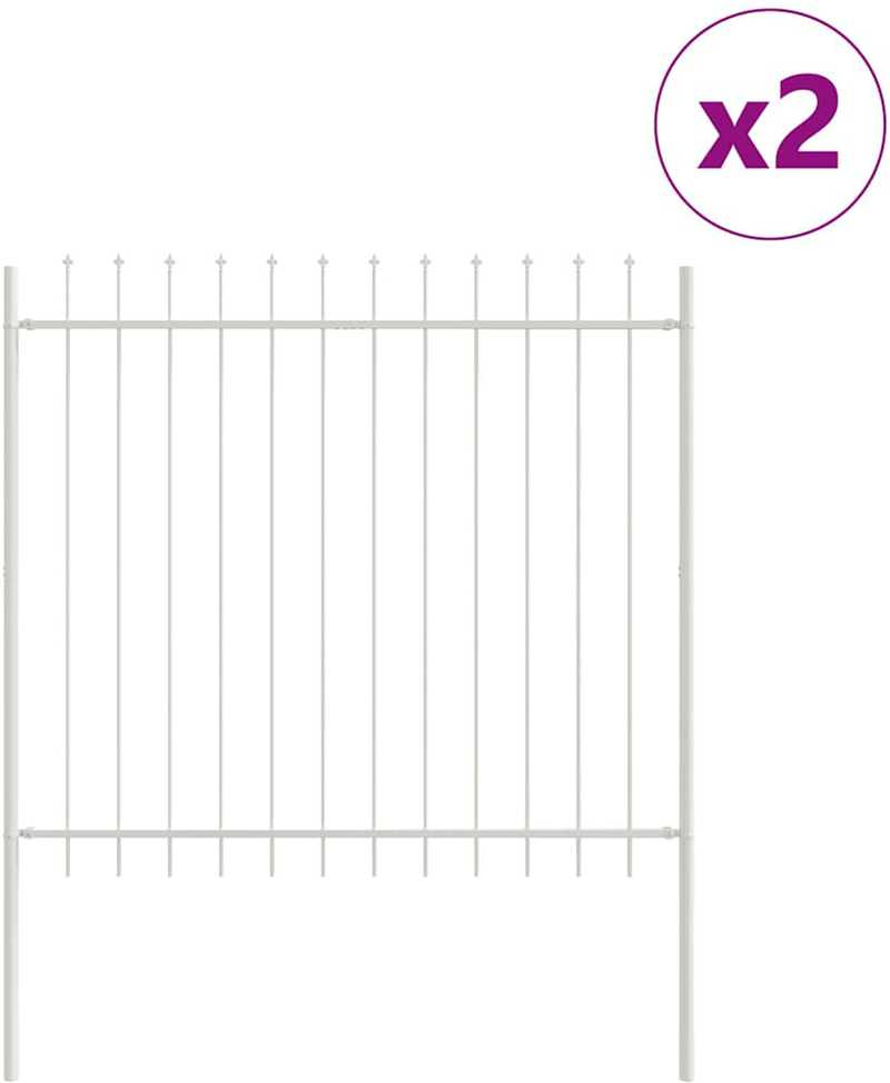 Sodo tvora WOERDEN 2 vnt. 3,4 x 1,5 m Miltelinis plienas Balta