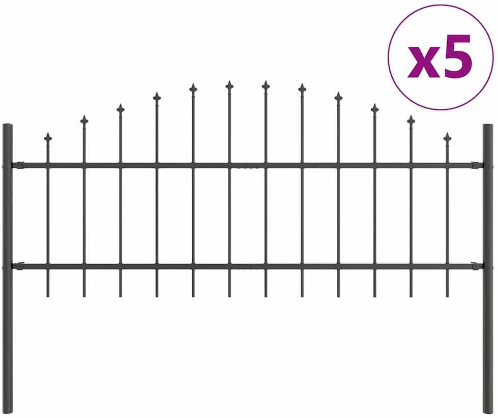 Sodo tvora WOERDEN 5 vnt. 170 x 115 cm Pilka