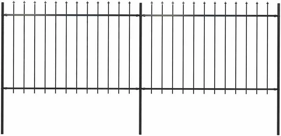 Sodo tvora su iečių viršugal., juoda, 3,4x1,2m, plienas