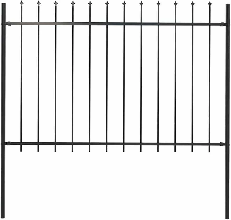 Sodo tvora su iečių viršugal., juoda, 1,7x1,2m, plienas