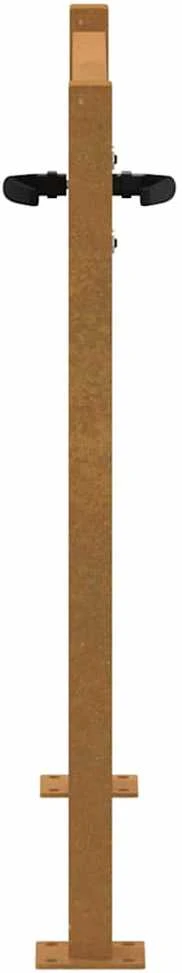 Sodo vartai, 105x105cm, corten plienas, žolės dizaino
