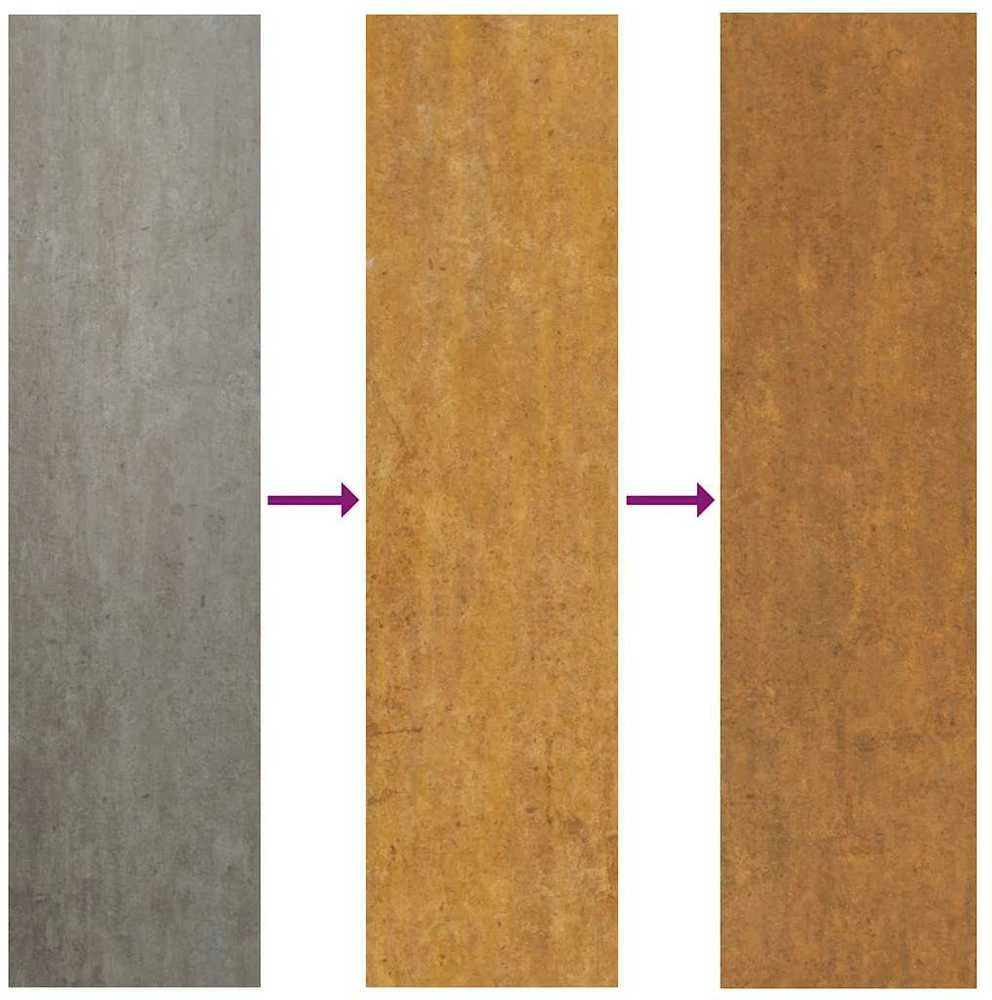 Sodo vartai, 105x205cm, corten plienas, kvadratų dizaino