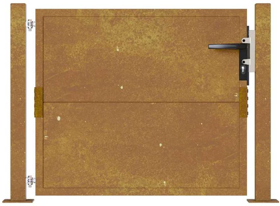 Sodo vartai, 105x80cm, corten plienas