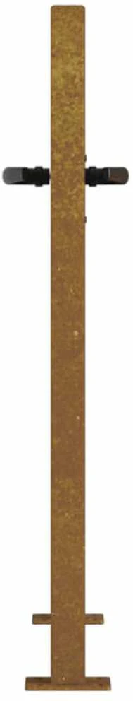 Sodo vartai, 105x80cm, corten plienas, žolės dizaino