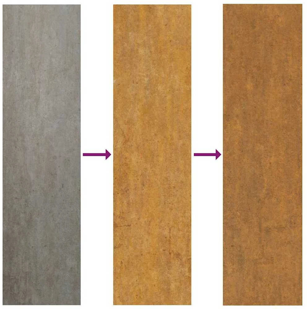 Sodo vartai, 105x80cm, corten plienas, kvadratų dizaino
