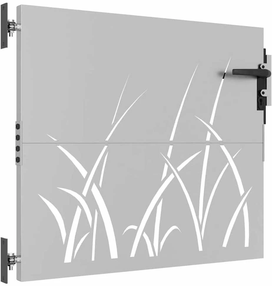 Sodo vartai, 85x100cm, corten plienas, žolės dizaino