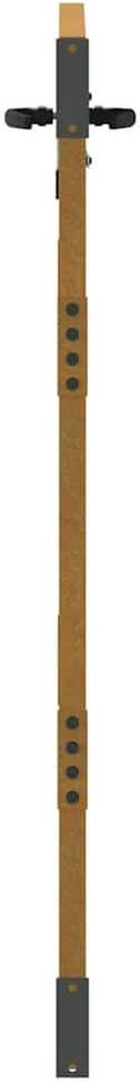 Sodo vartai, 85x125cm, corten plienas, medžio dizaino
