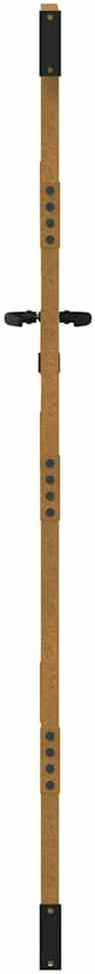 Sodo vartai, 85x200cm, corten plienas, medžio dizaino
