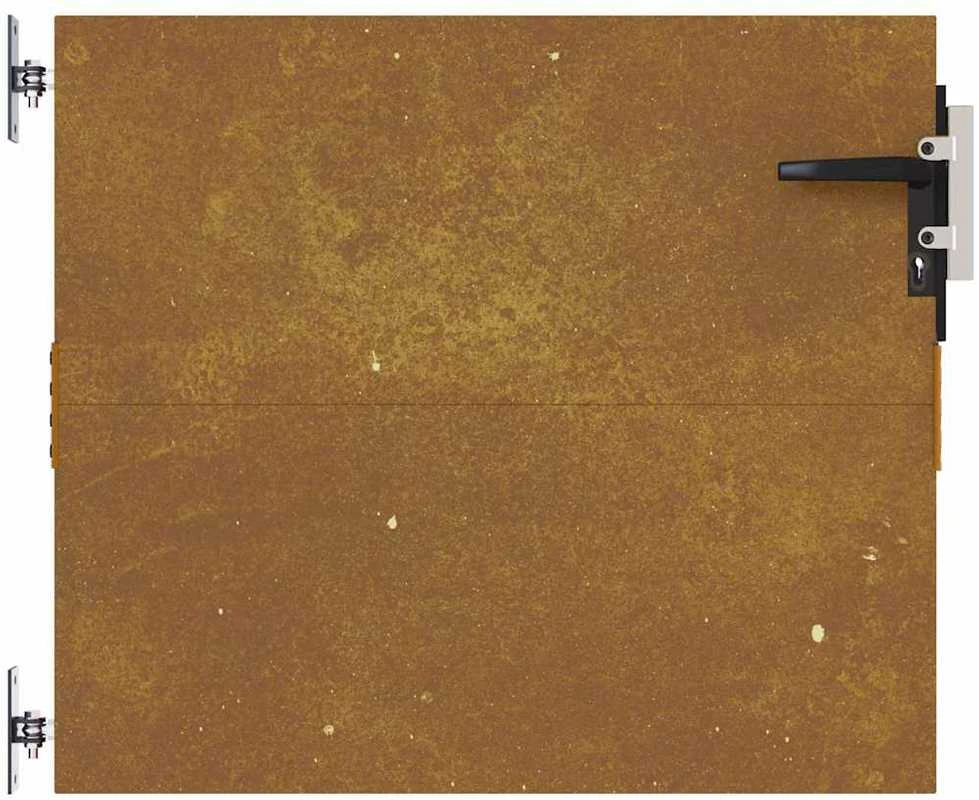 Sodo vartai, 85x75 cm, Corten plienas