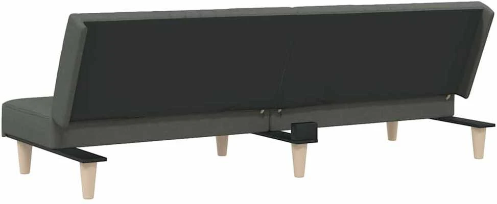 Sofa-lova, tamsiai pilkos spalvos, audinys