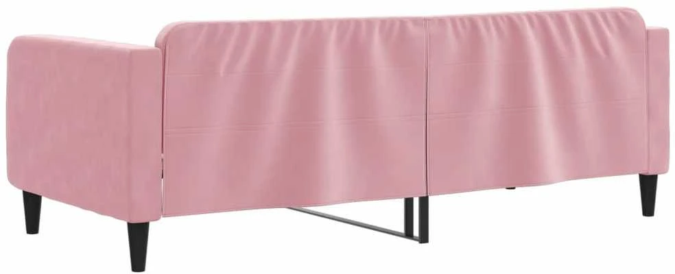 Sofa, rožinės spalvos, 90x200cm, aksomas