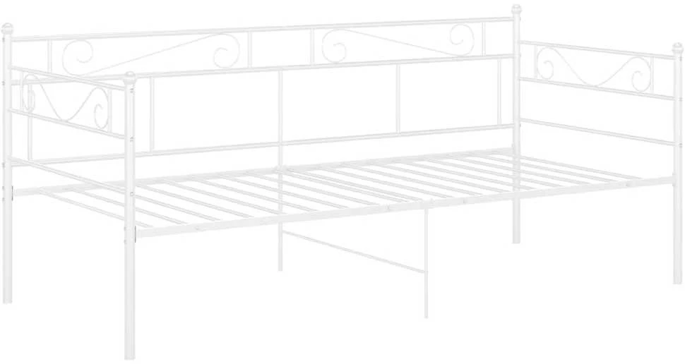 Sofos-lovos rėmas, baltos spalvos, 90x200cm, metalas