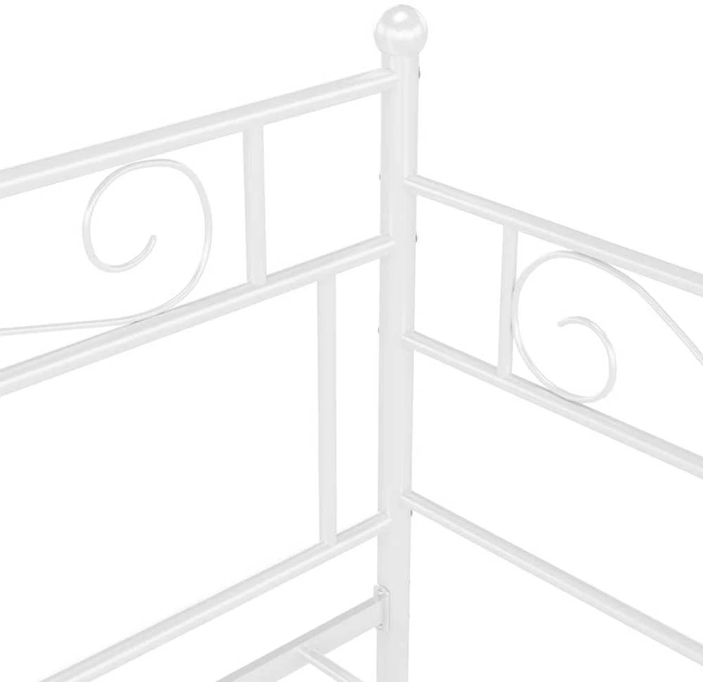 Sofos-lovos rėmas, baltos spalvos, 90x200cm, metalas