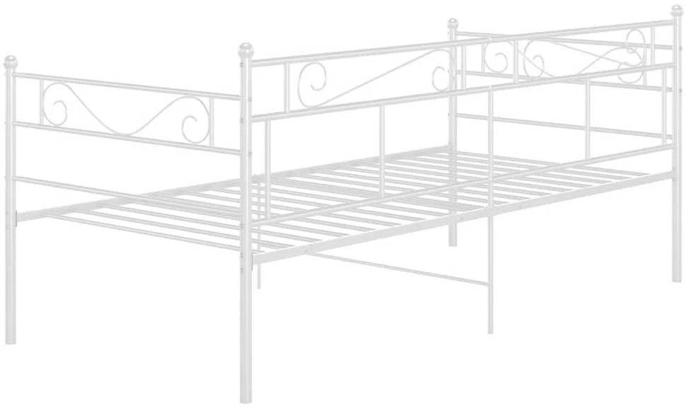 Sofos-lovos rėmas, baltos spalvos, 90x200cm, metalas