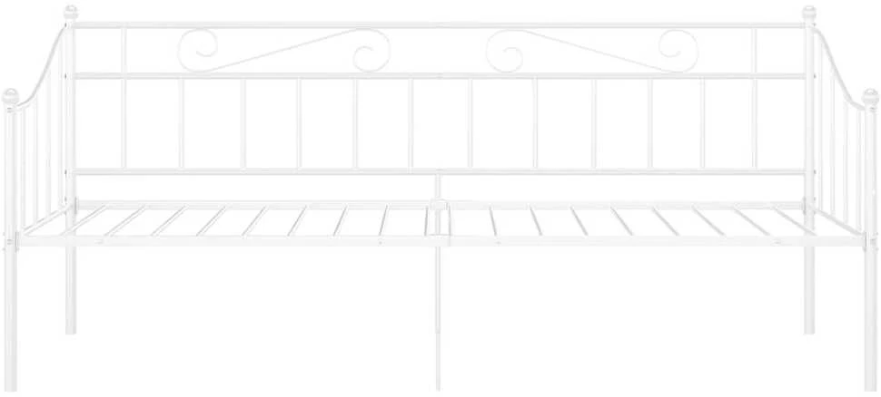 Sofos-lovos rėmas, baltos spalvos, 90x200cm, metalas