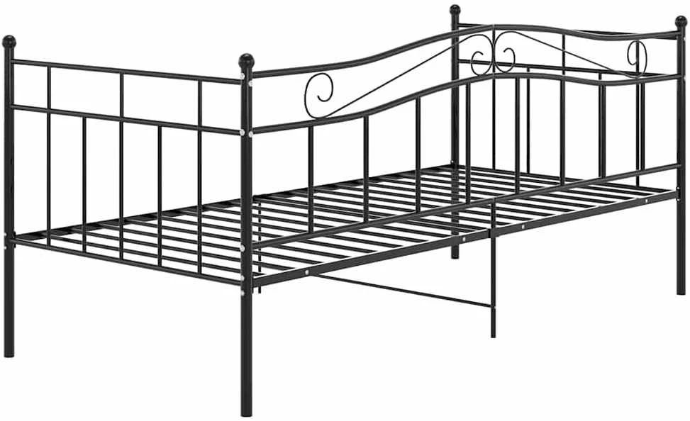 Sofos-lovos rėmas, juodos spalvos, 90x200cm, metalas