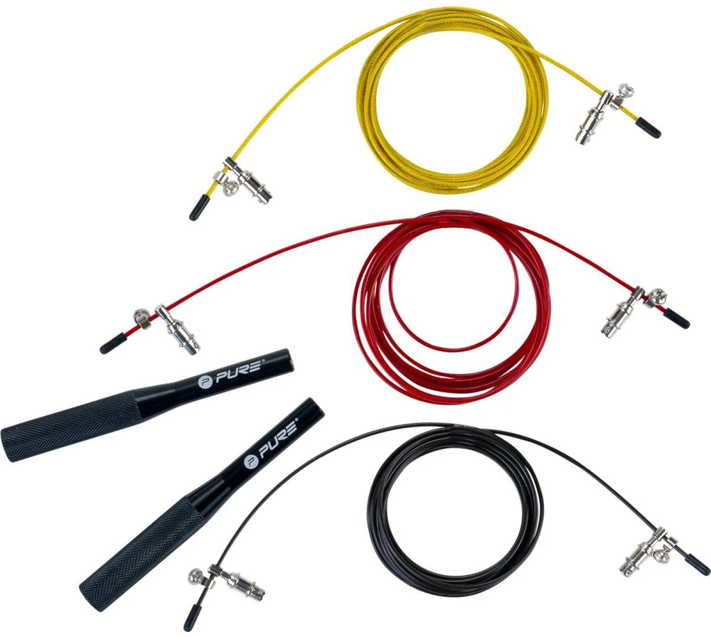 Pure2Improve Multi Weighted Speed Rope, 3 pcs | Geltona/Raudona/Juodas