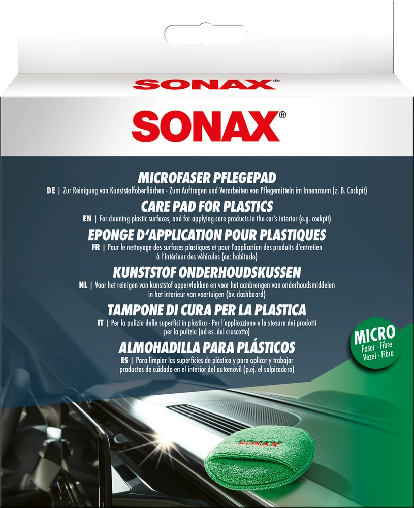 SONAX Mikropluošto padas plastiko priežiūrai 417200
