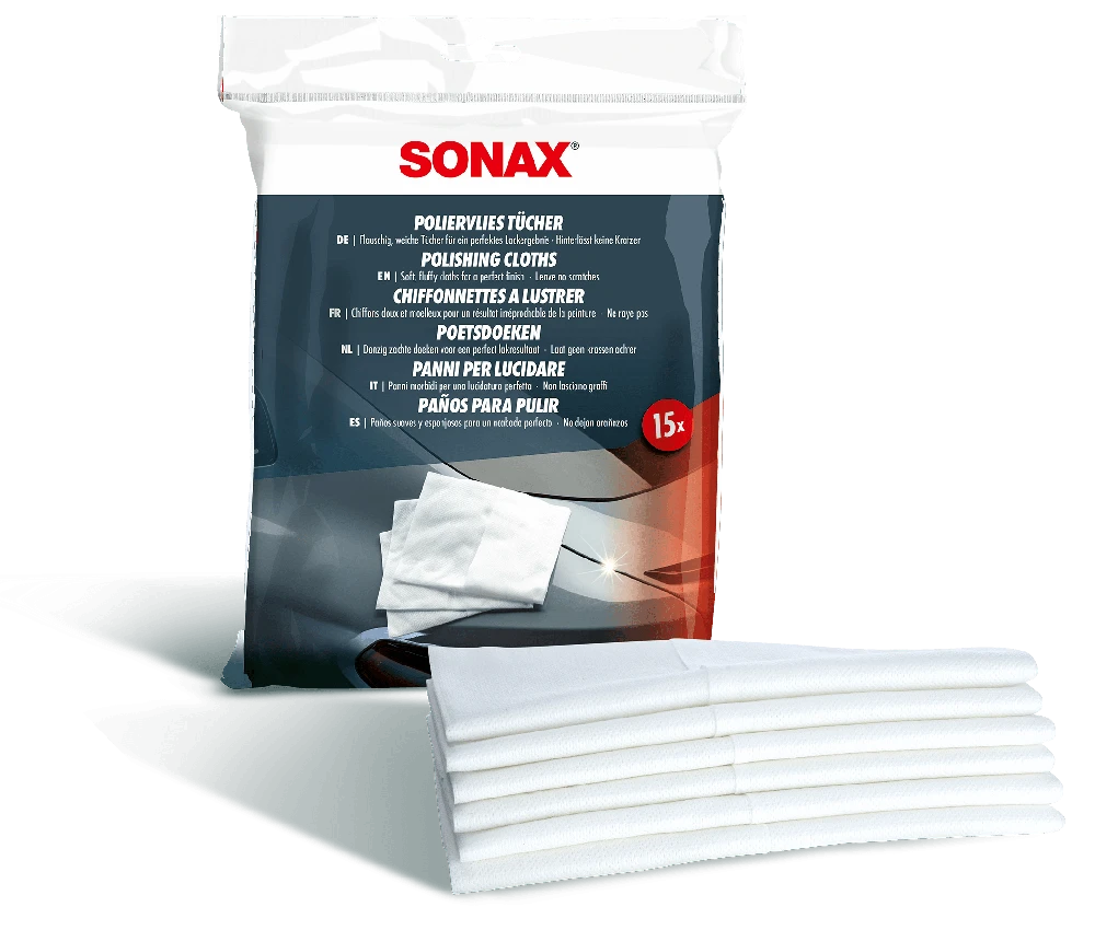 SONAX Poliravimo servetėlės, 15vnt 422200