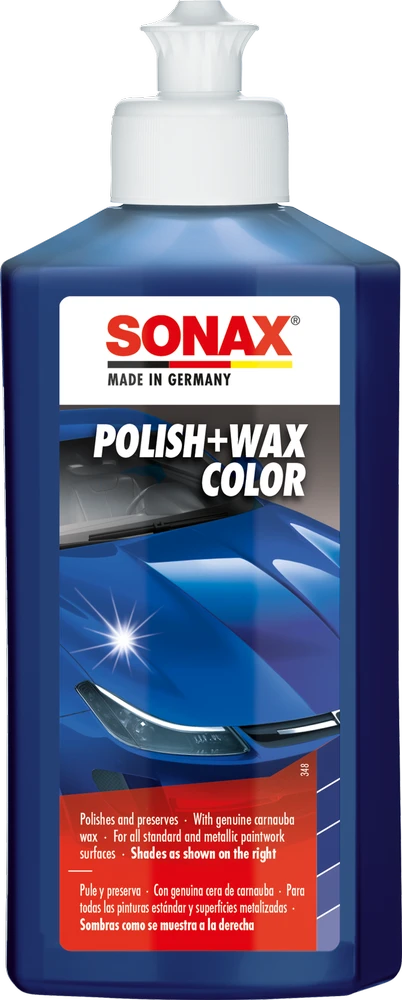 SONAX Polirolis su vašku mėlynos spalvos Polish&Wax, 250ml 296241