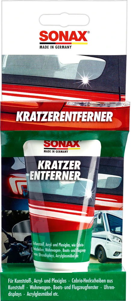 SONAX Skaidraus plastiko įbrėžimų šalinimo priemonė, 75ml 305000