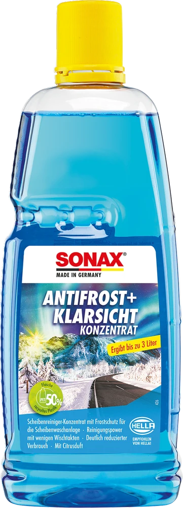 SONAX Žieminis langų apiplovimo skysčio koncentratas, 1L 332300