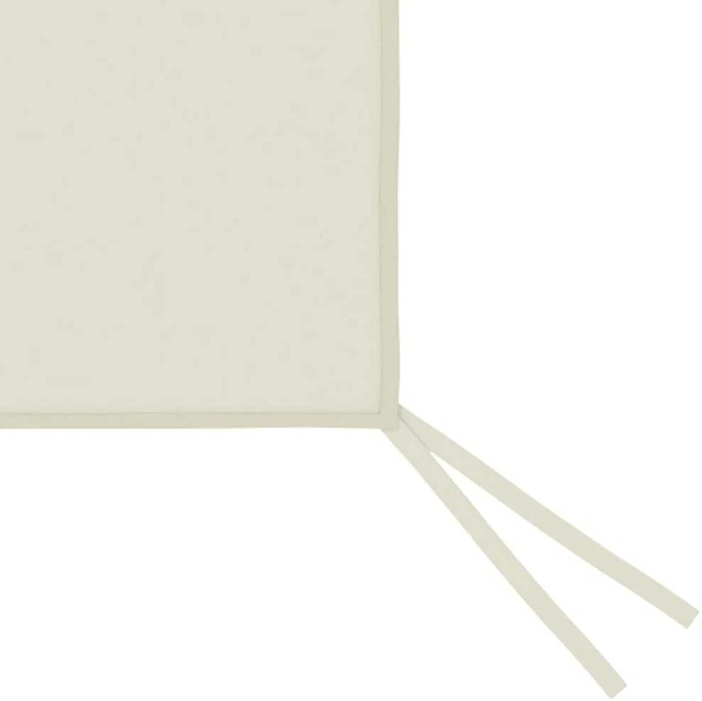 Šoninė pavėsinės siena su langais, kreminės spalvos, 6x2m