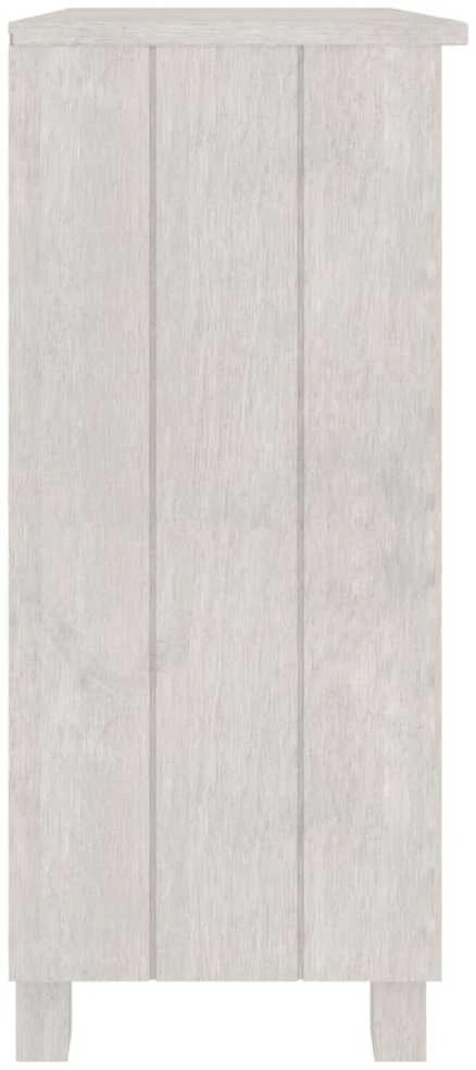 Šoninė spintelė HAMAR, balta, 85x35x80cm, pušies masyvas