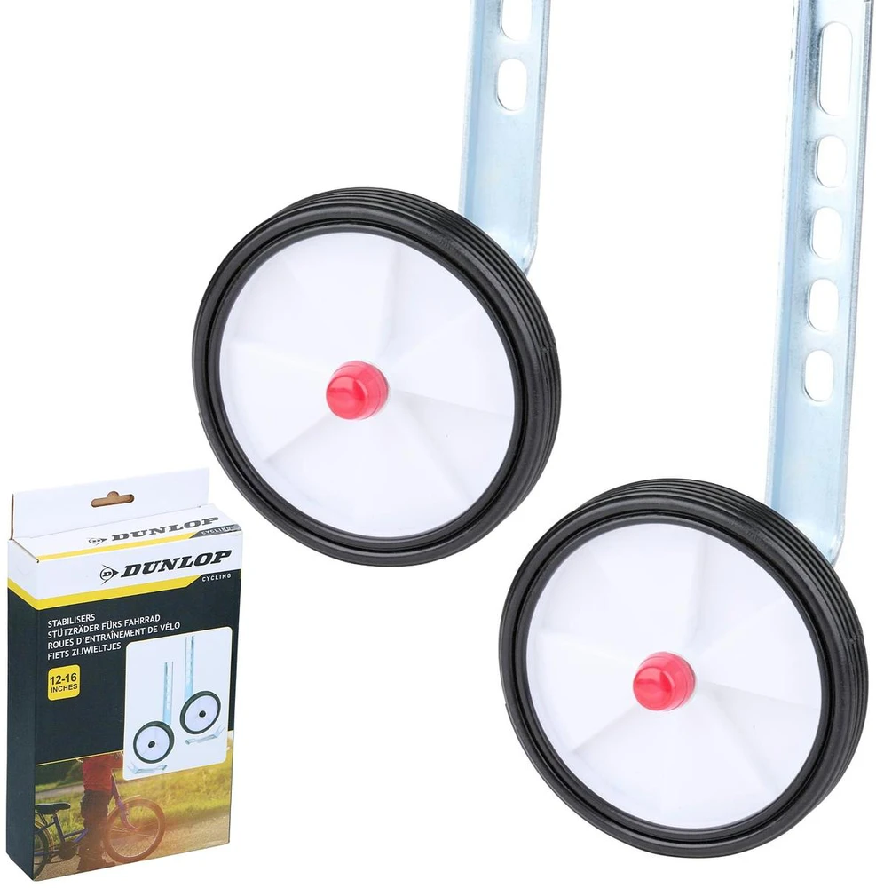 ŠONINIAI PAGALBINIAI RATUKAI DVIRAČIUI 12-16″ REGULIUOJAMI 2 VNT. DUNLOP 431628