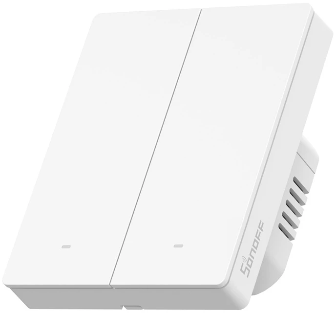 Sonoff SwitchMan ZBM5 Zigbee jungiklis 2 klavišų, baltas 80W