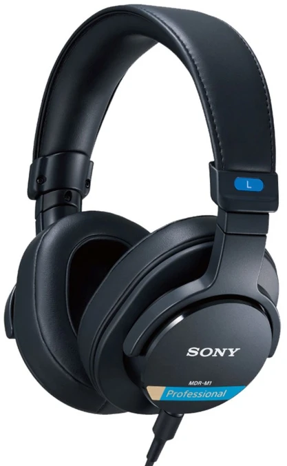 Sony MDR-M1 uždaros studijinės ausinės, Juodos