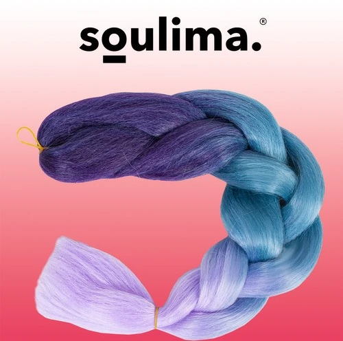 Sintetines plauku ombre melynos / fio kasytes w10342