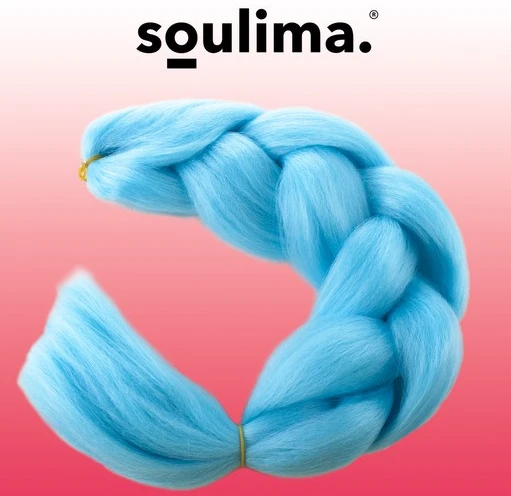 Soulima sintetinės plaukų kasos - Mėlyna