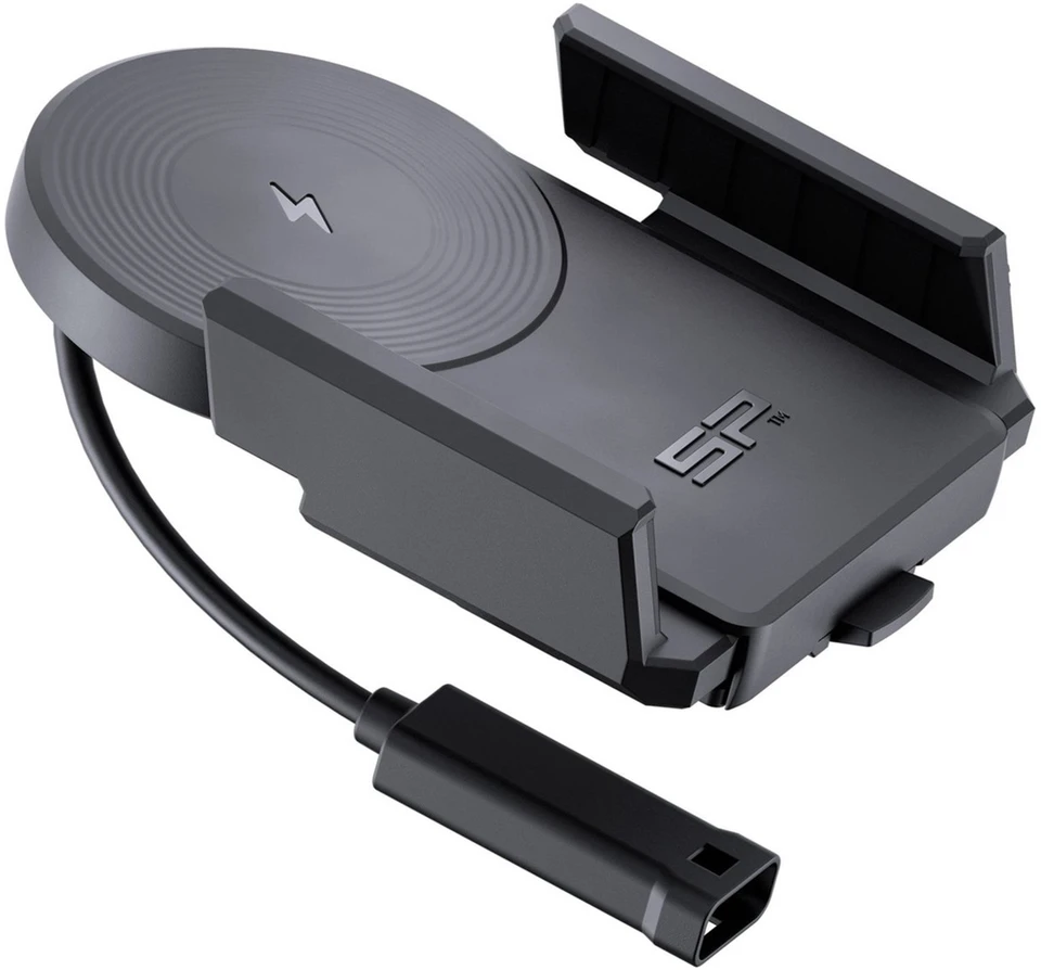 SP Connect Universal Charging Phone Clamp, skirta SPC+ laikikliams – Belaidis įkrovimas – Juoda