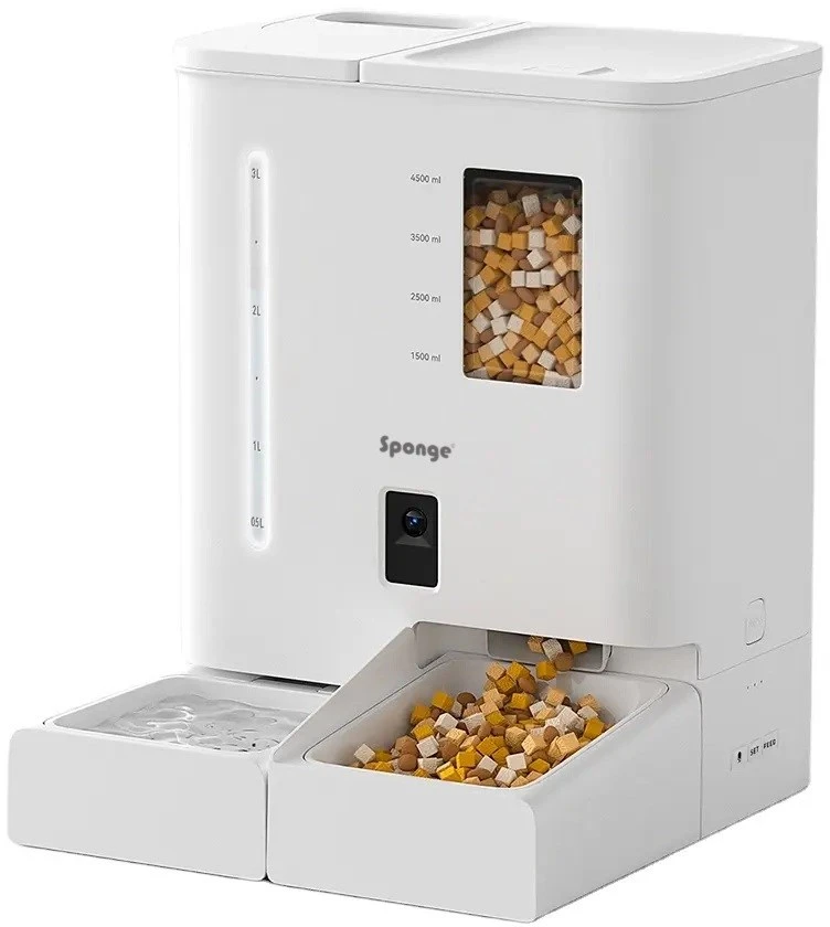 Išmanus maisto dozatorius Sponge Pet Feeder DUAL