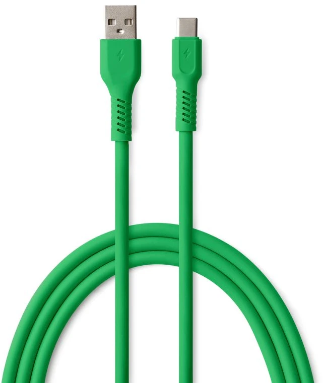 COLORUM laidas USB-A – USB-C 1,8m 3A CK60-AC-04 xGreen