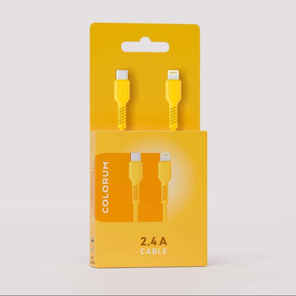 COLORUM laidas USB-A – USB-C 1,8m 3A CK60-AC-02 xMagenta